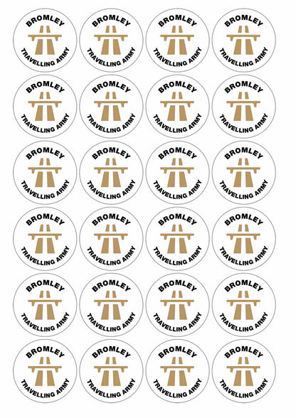 A picture of an A4 sheet of matte paper stickers