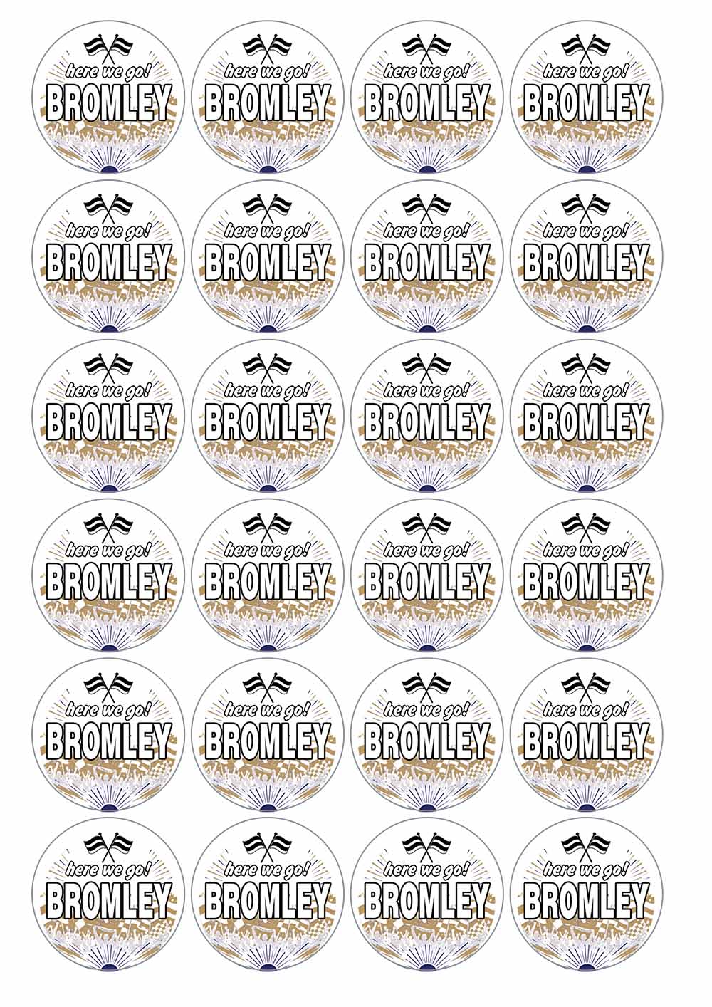A picture of an A4 sheet of matte paper stickers