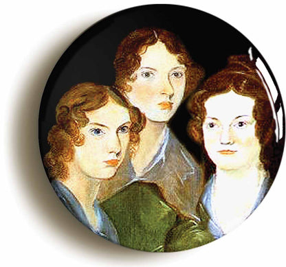 Bronte Sisters Portrait Button Badge Charlotte Anne Emily