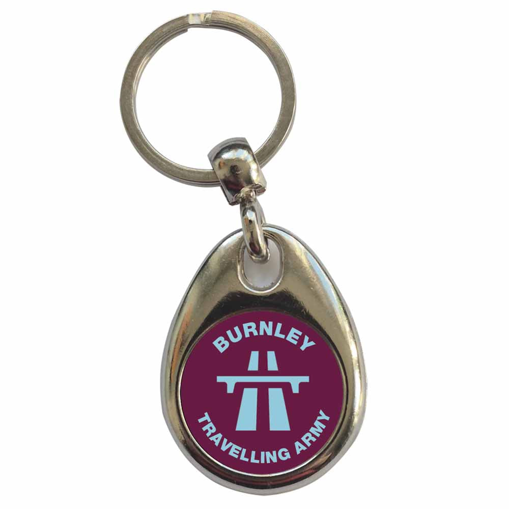 An image of a plain metal keyring