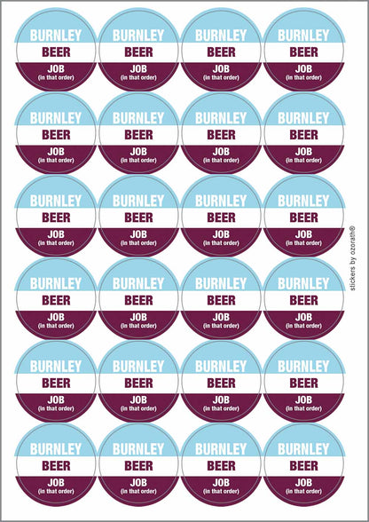 A picture of an A4 sheet of matte paper stickers
