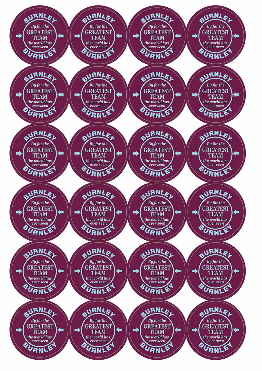 A picture of an A4 sheet of matte paper stickers