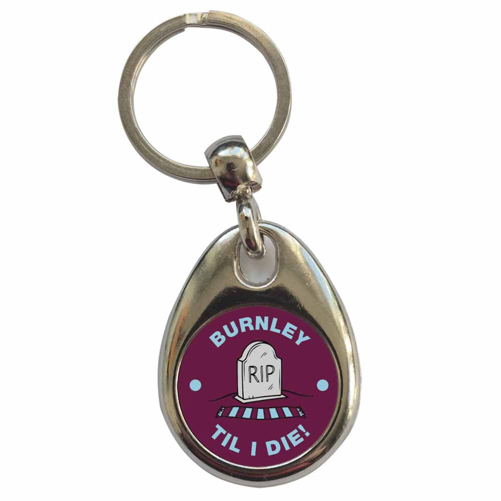 An image of a plain metal keyring