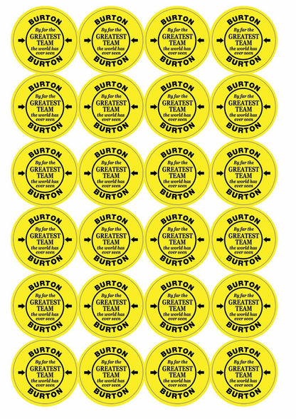A picture of an A4 sheet of matte paper stickers