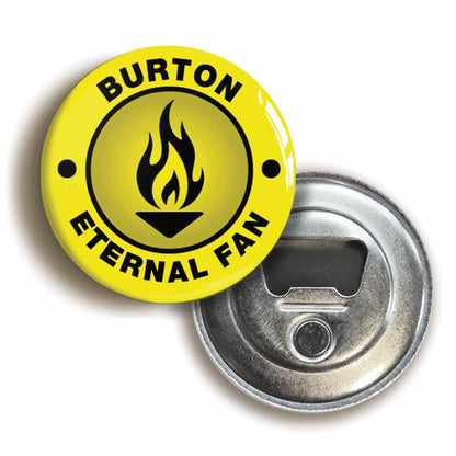 A picture of a bottle opener fridge magnet