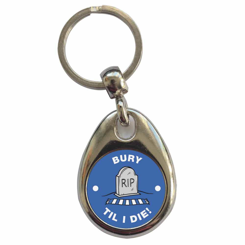 An image of a plain metal keyring