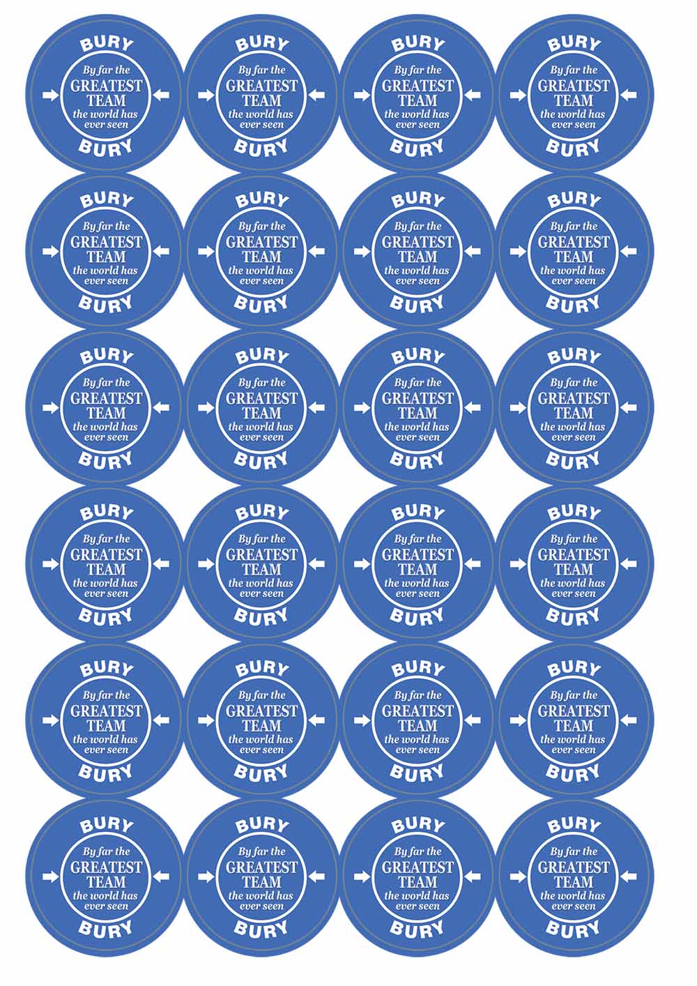 A picture of an A4 sheet of matte paper stickers