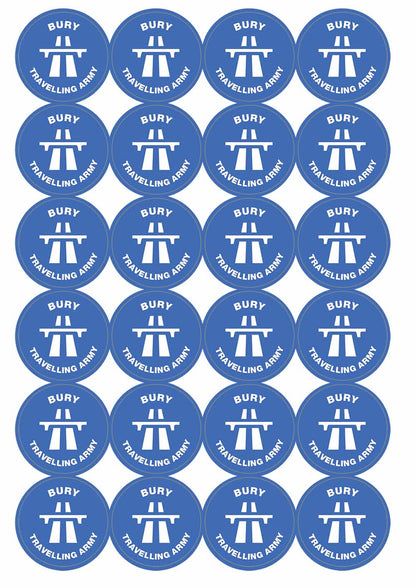 A picture of an A4 sheet of matte paper stickers