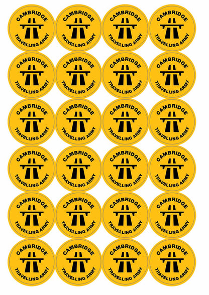 A picture of an A4 sheet of matte paper stickers