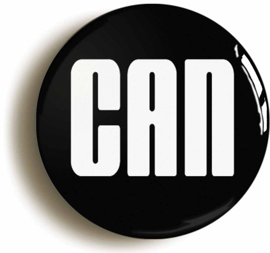 A picture of the front of the product, titled Can Button Pin Badge