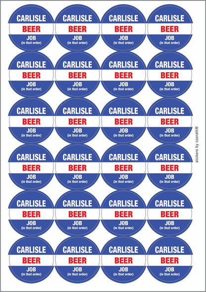 A picture of an A4 sheet of matte paper stickers