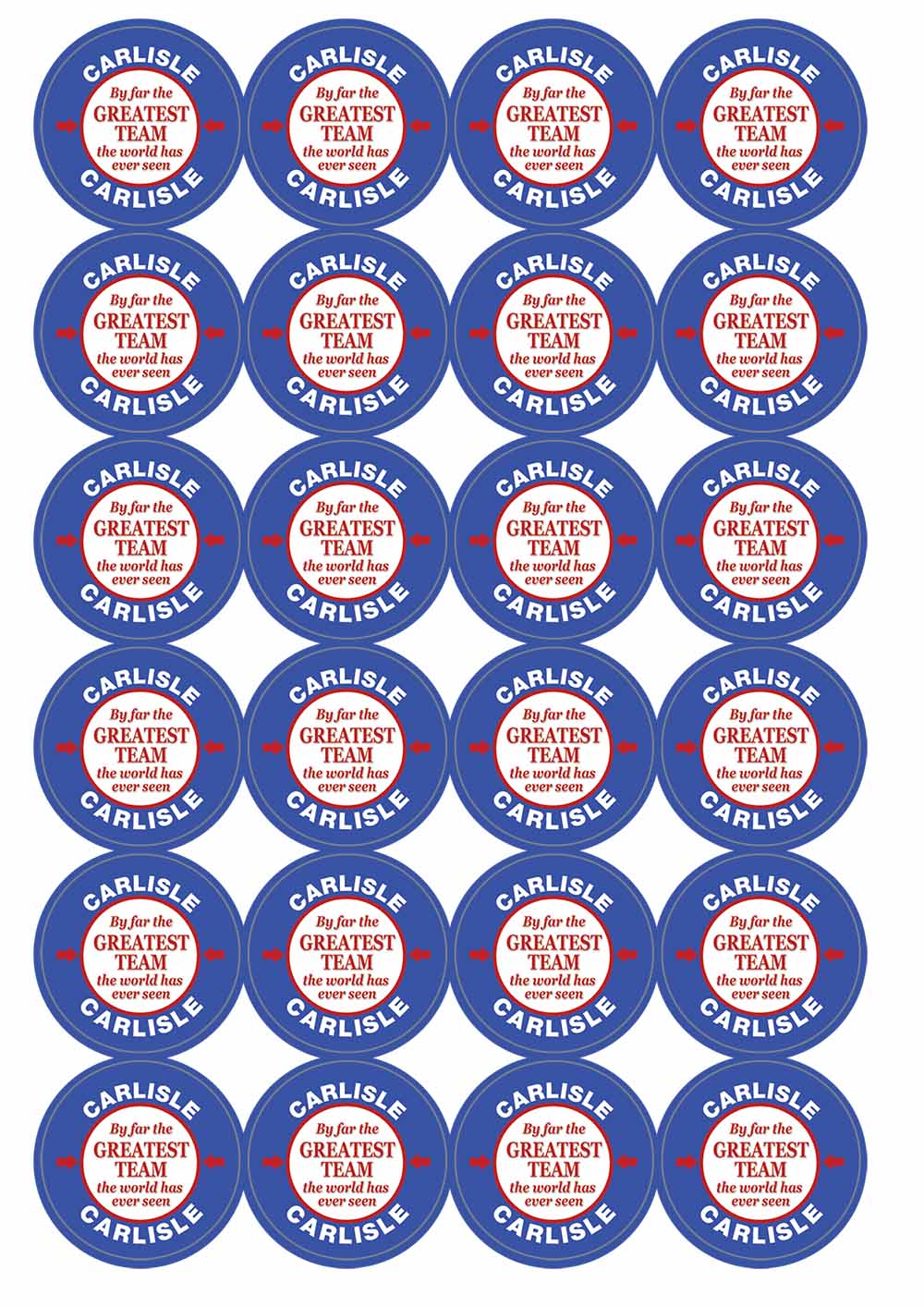 A picture of an A4 sheet of matte paper stickers