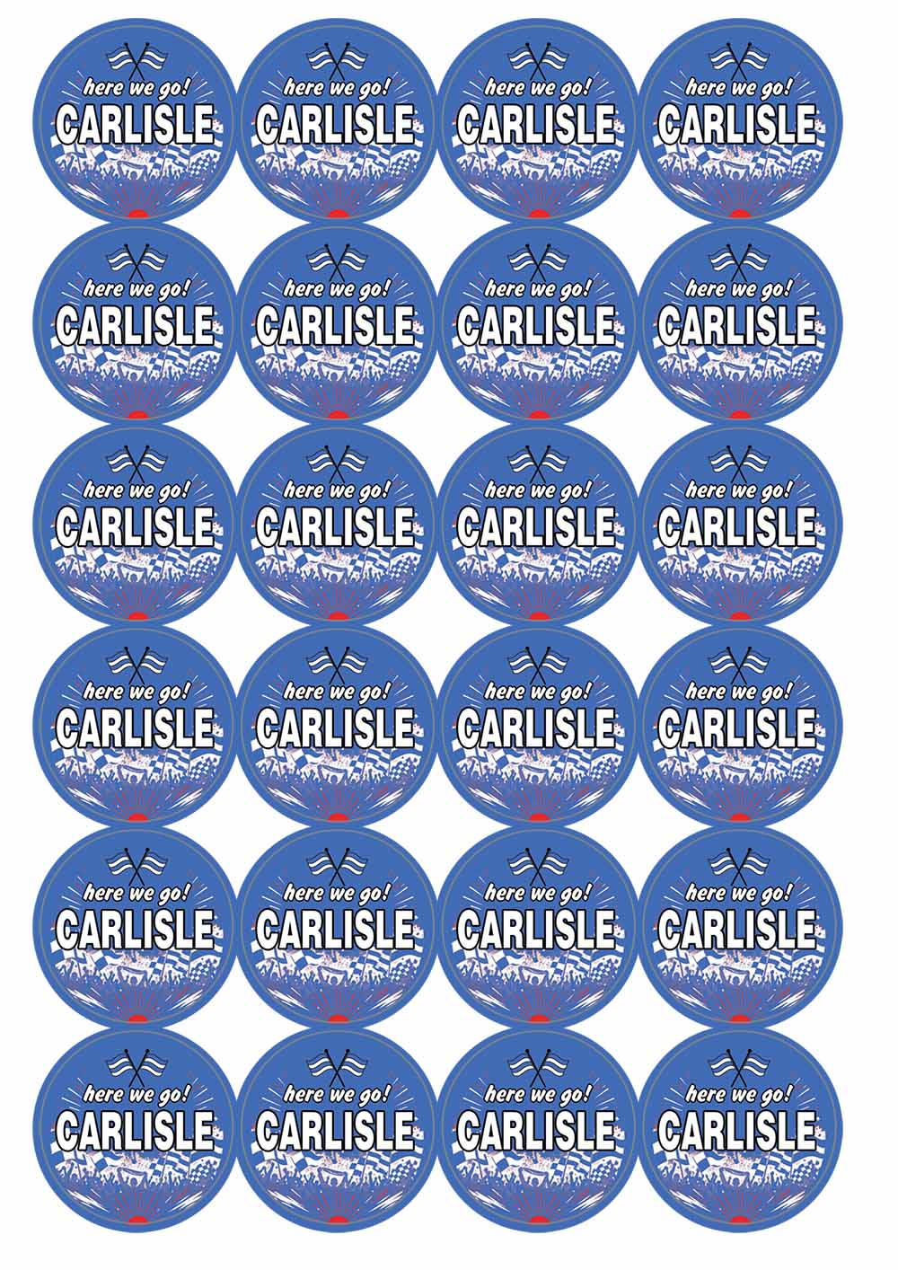 A picture of an A4 sheet of matte paper stickers