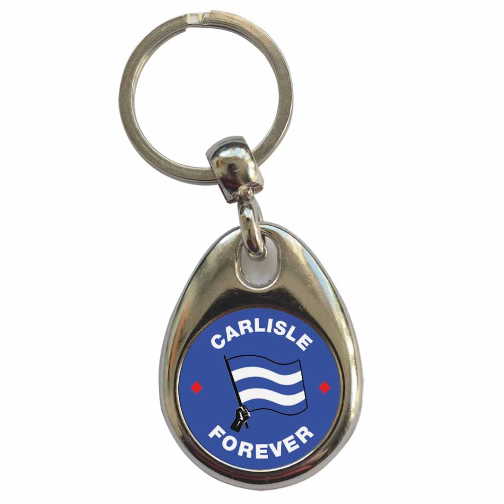 An image of a plain metal keyring