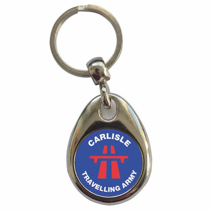 An image of a plain metal keyring
