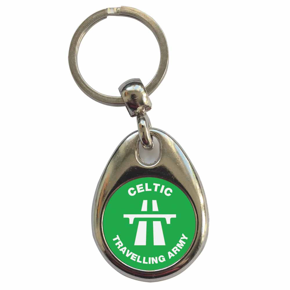 An image of a plain metal keyring