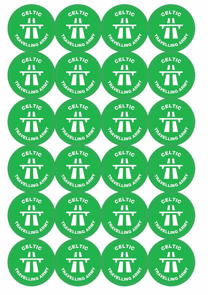 A picture of an A4 sheet of matte paper stickers