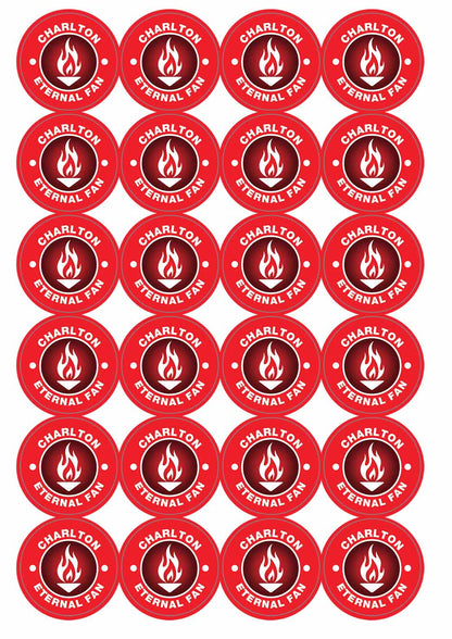 A picture of an A4 sheet of matte paper stickers