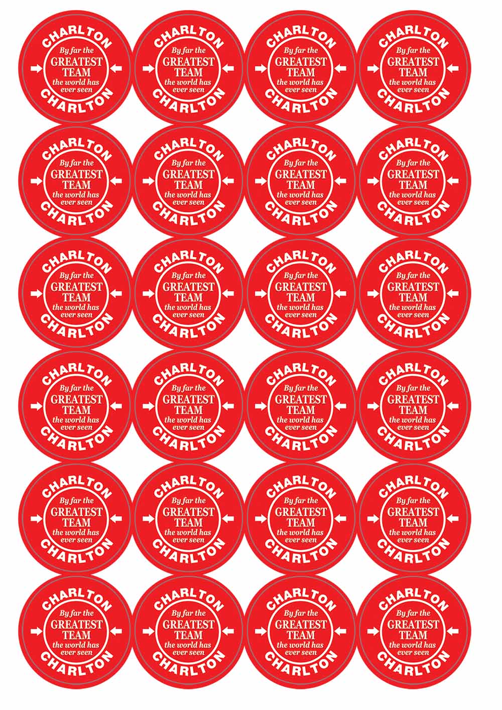A picture of an A4 sheet of matte paper stickers