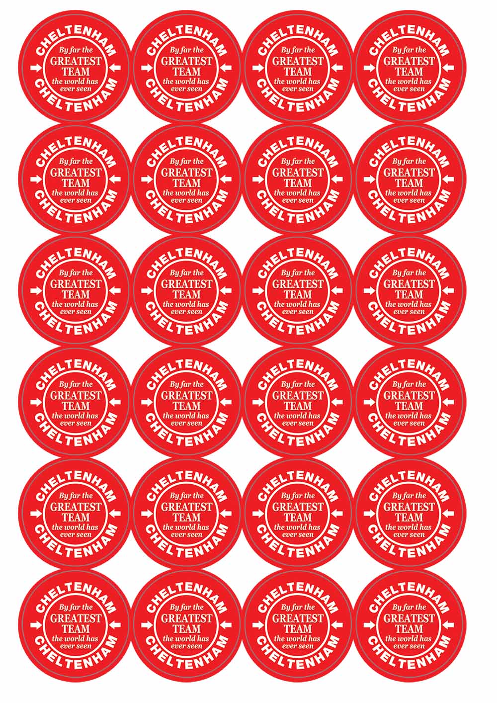 A picture of an A4 sheet of matte paper stickers