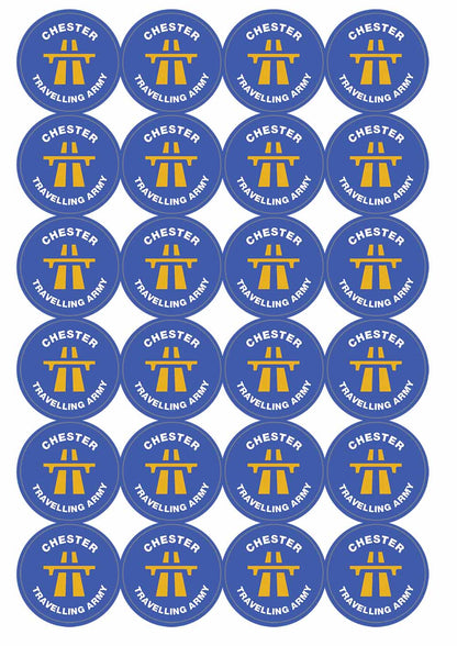 A picture of an A4 sheet of matte paper stickers