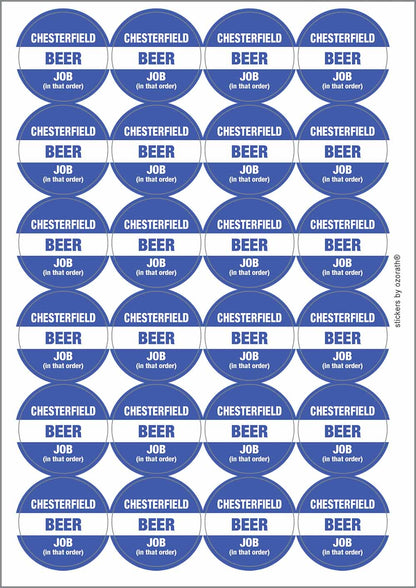 A picture of an A4 sheet of matte paper stickers