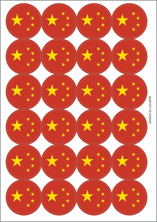 A picture of an A4 sheet of matte paper stickers