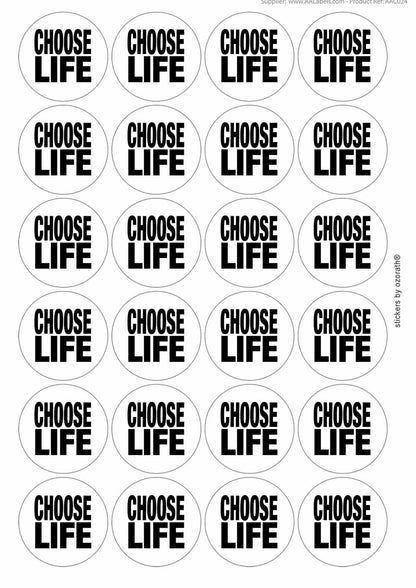A picture of an A4 sheet of matte paper stickers