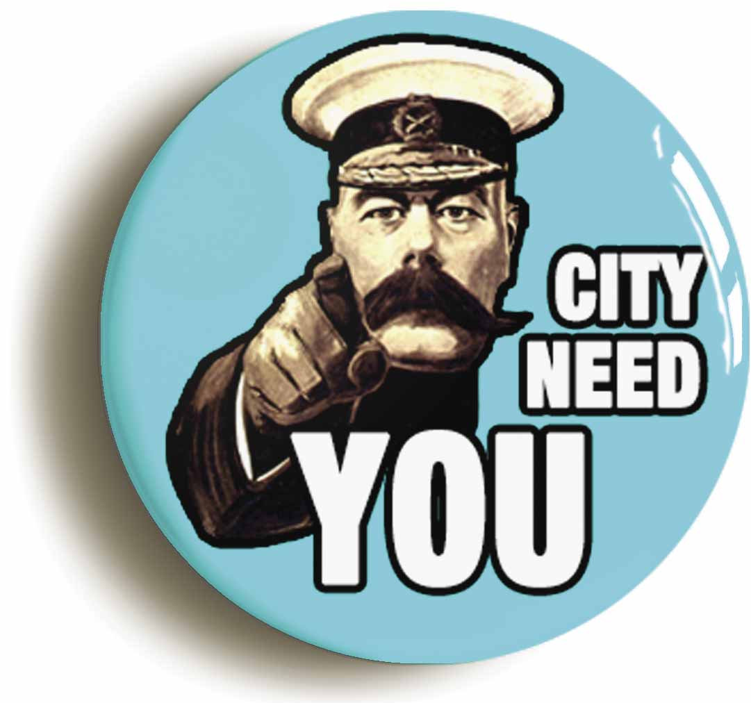 A picture of a button badge
