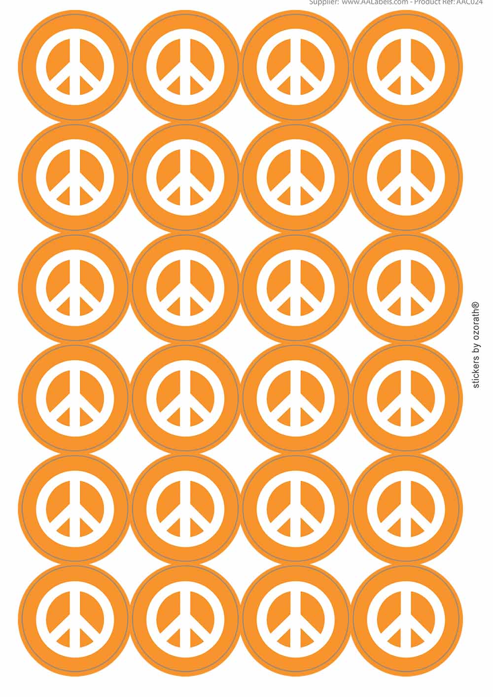 A picture of an A4 sheet of matte paper stickers