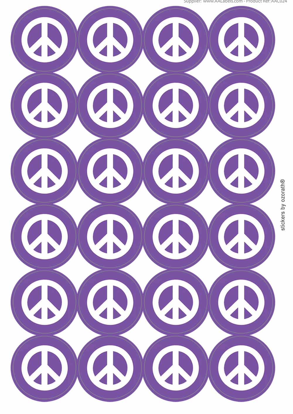 A picture of an A4 sheet of matte paper stickers