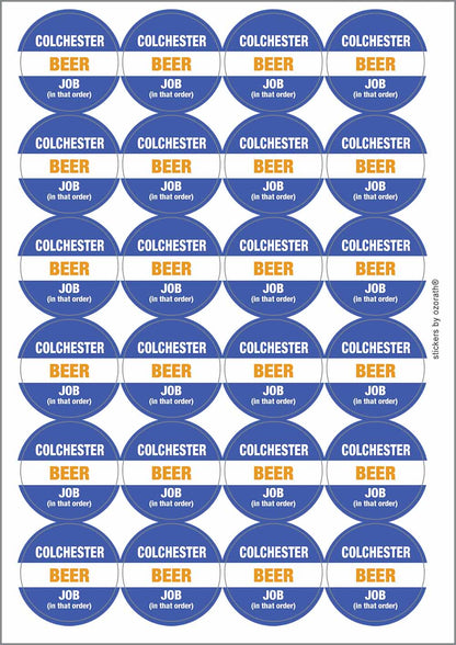 A picture of an A4 sheet of matte paper stickers
