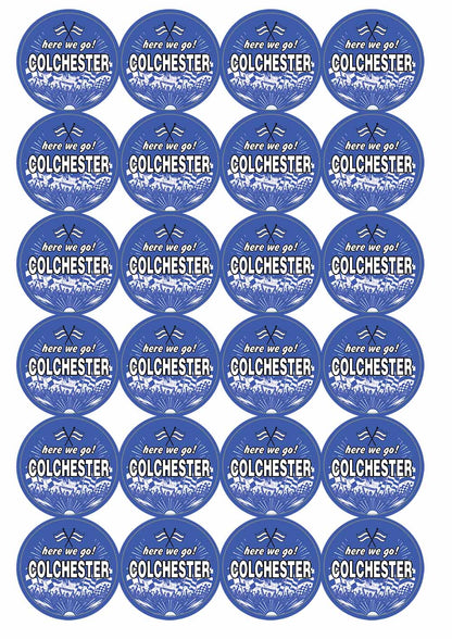 A picture of an A4 sheet of matte paper stickers