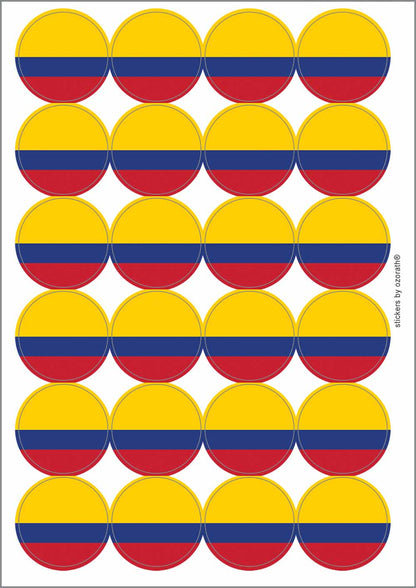 A picture of an A4 sheet of matte paper stickers