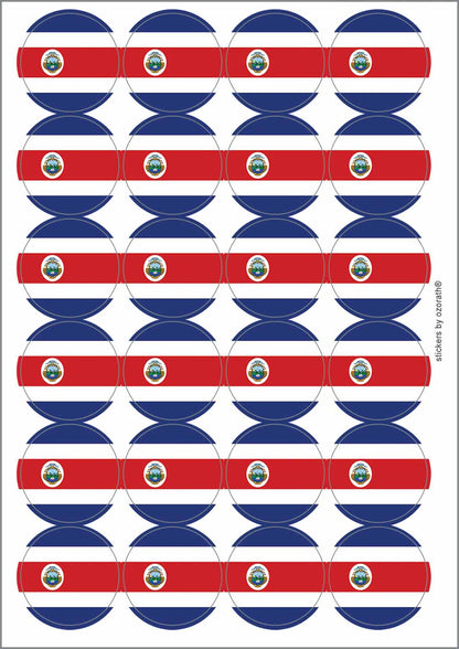 A picture of an A4 sheet of matte paper stickers