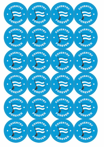 A picture of an A4 sheet of matte paper stickers
