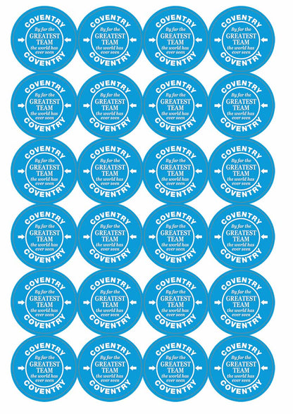 A picture of an A4 sheet of matte paper stickers