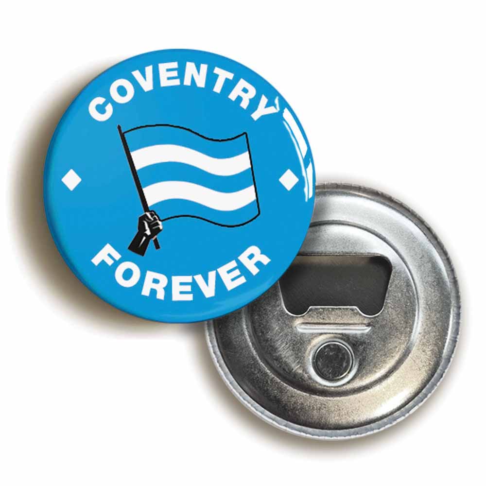 A picture of a bottle opener fridge magnet