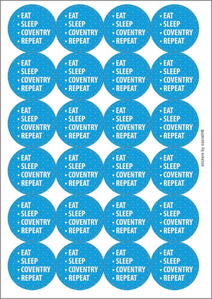 A picture of an A4 sheet of matte paper stickers