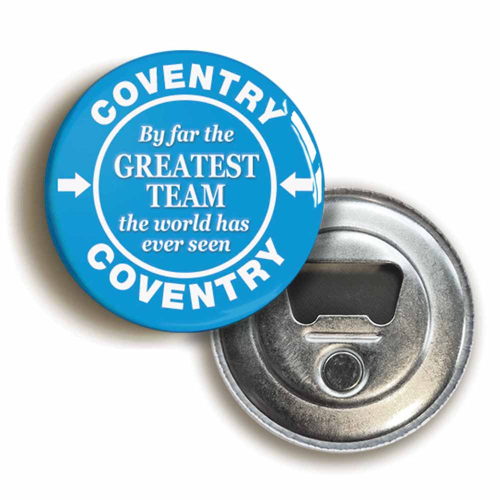 A picture of a bottle opener fridge magnet