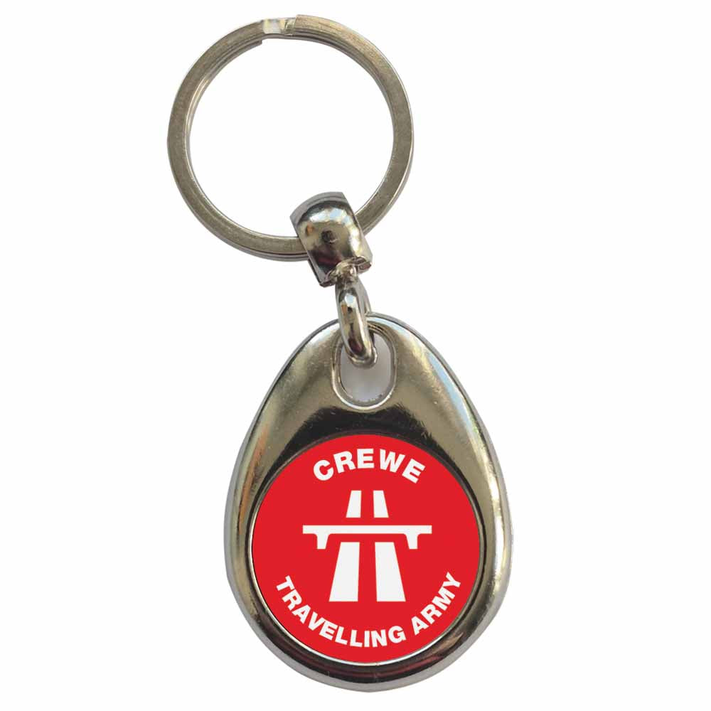 An image of a plain metal keyring