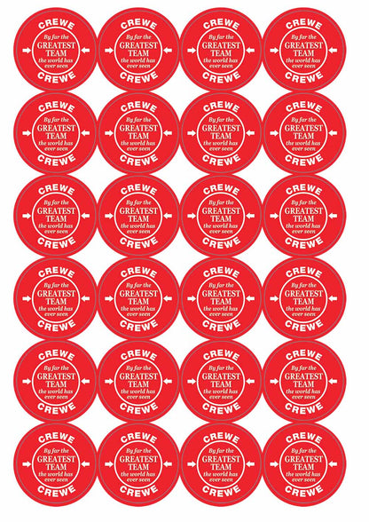 A picture of an A4 sheet of matte paper stickers