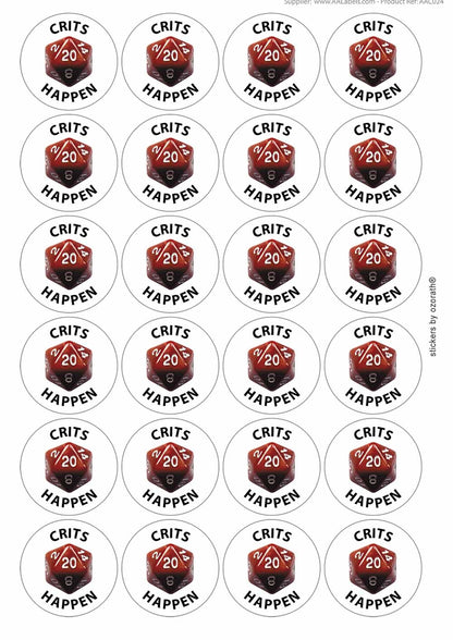 A picture of an A4 sheet of matte paper stickers