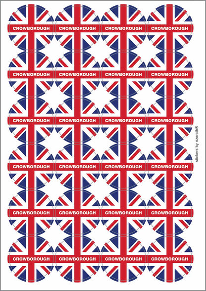 A picture of an A4 sheet of matte paper stickers