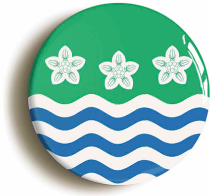 A picture of a button badge