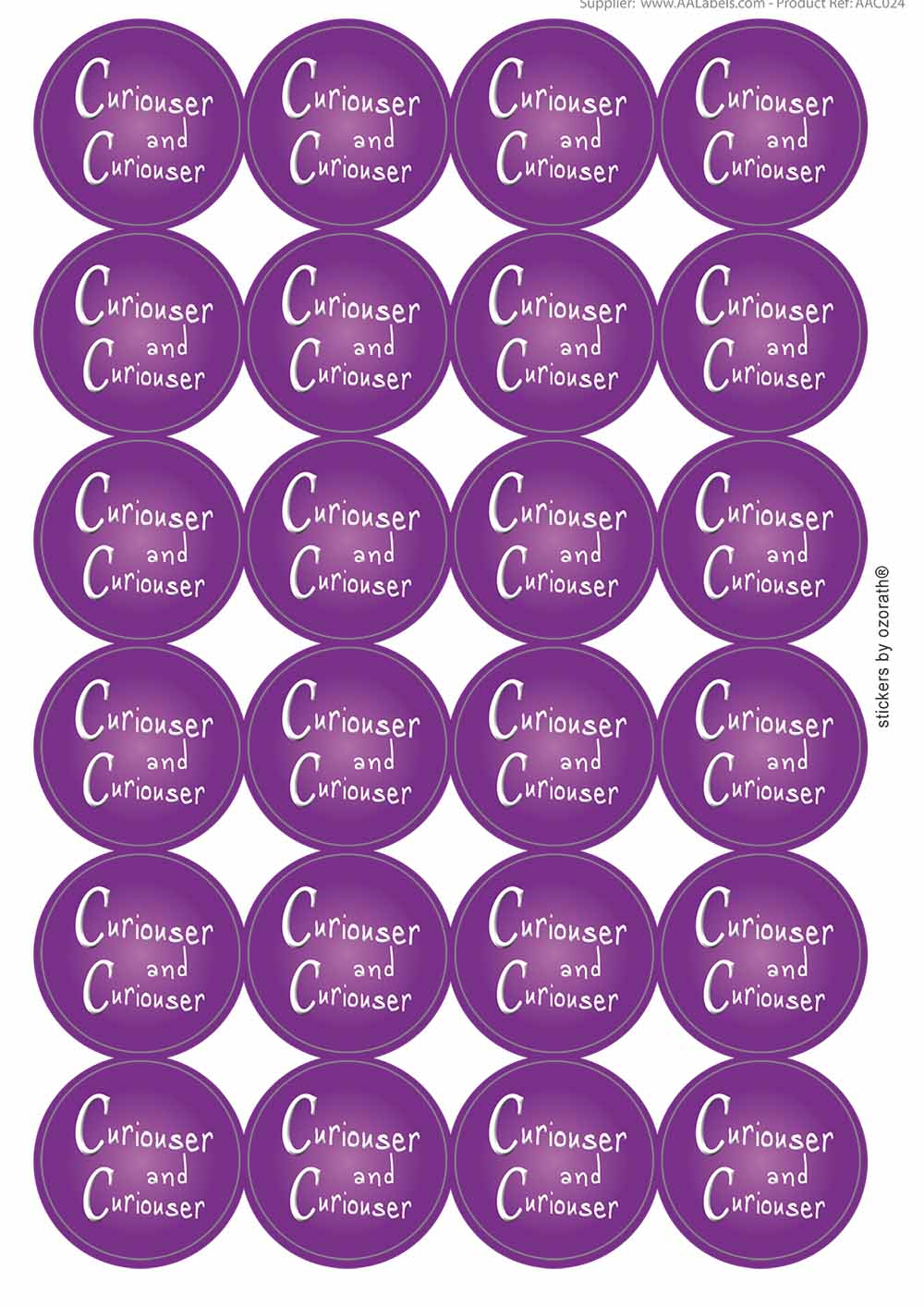 A picture of an A4 sheet of matte paper stickers