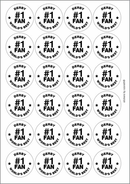 A picture of an A4 sheet of matte paper stickers