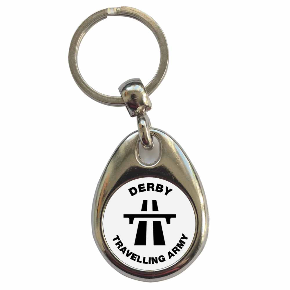 An image of a plain metal keyring