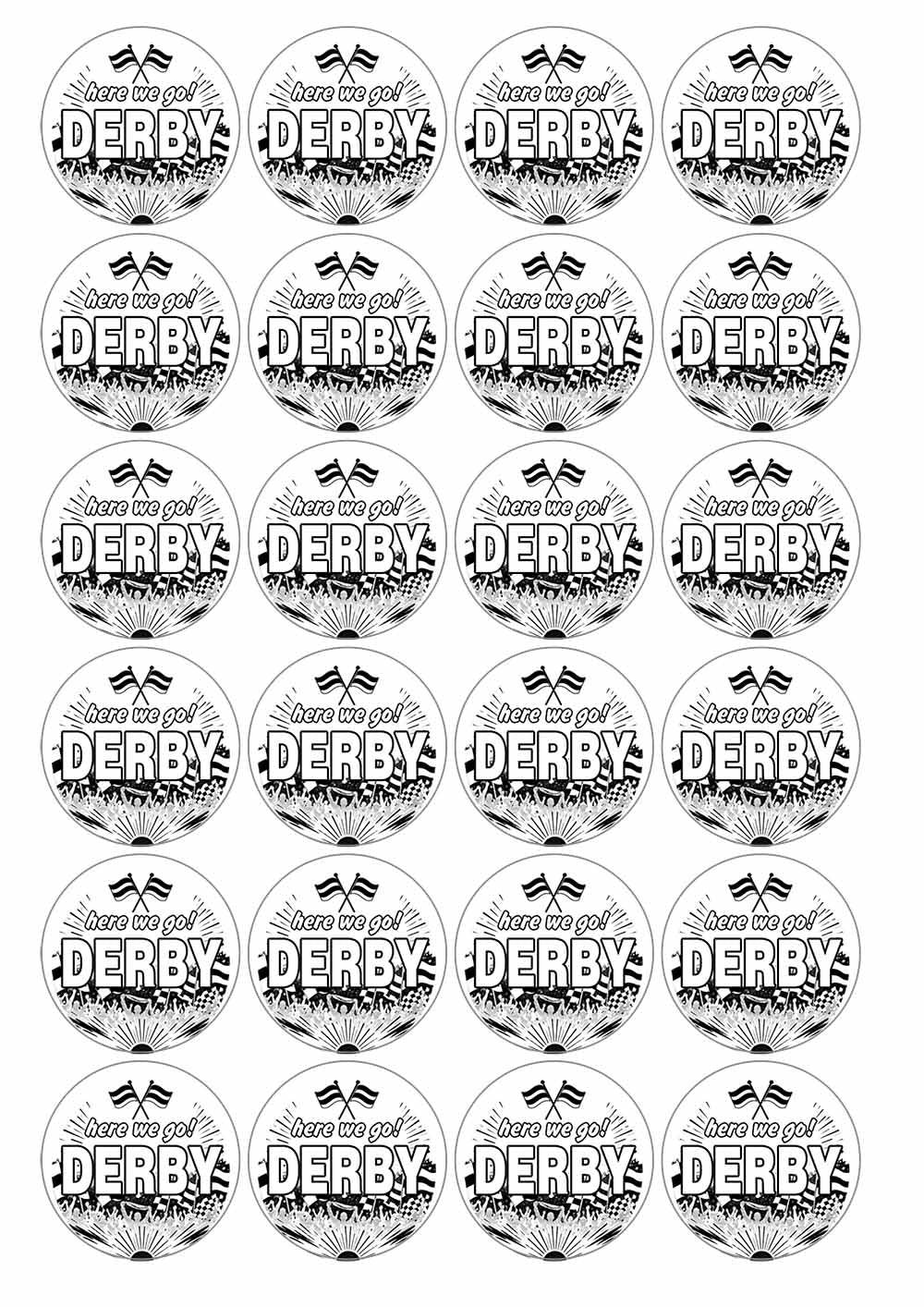 A picture of an A4 sheet of matte paper stickers