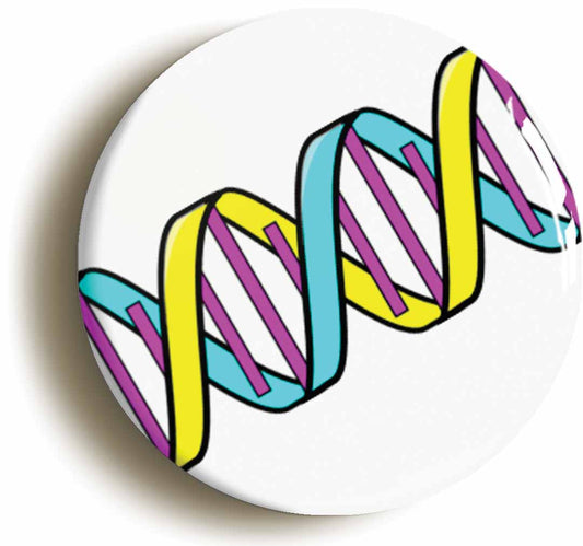 A picture of the front of the product, titled DNA Strand Circular 50mm Fridge Magnet